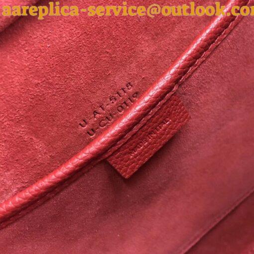 Replica Celine Nano Luggage Tote Bag In Red Drummed Calfskin 6