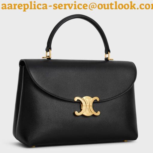 Replica Celine Nino Medium Bag in Black Calfskin 2