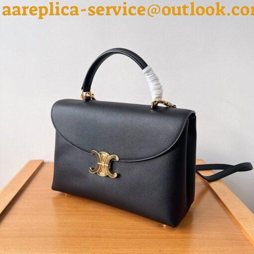 Replica Celine Nino Medium Bag in Black Calfskin 5