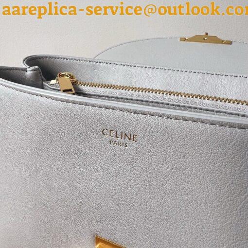 Replica Celine Nino Medium Bag in Cloudy Grey Calfskin 11