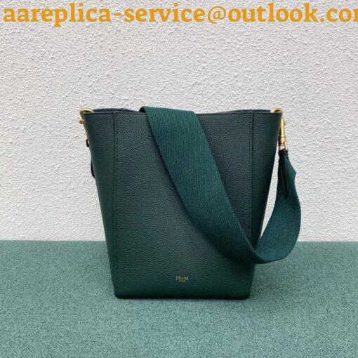 Replica Celine Sangle Small Bucket Bag In Amazone Calfskin 9