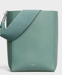 Replica Celine Sangle Small Bucket Bag In Celadon Calfskin