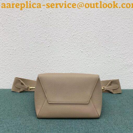 Replica Celine Sangle Small Bucket Bag In Taupe Calfskin 5