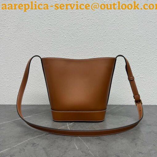 Replica Celine Small Bucket Cuir Triomphe In Brown Calfskin 5