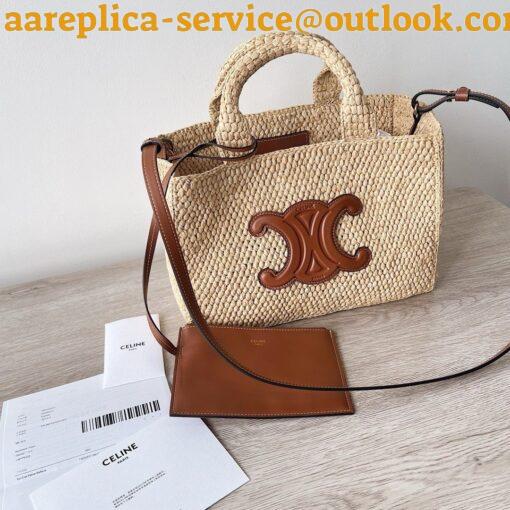 Replica Celine Small Cabas Bag in Raffia 9