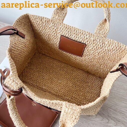 Replica Celine Small Cabas Bag in Raffia 11