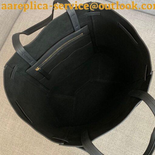 Replica Celine Small Cabas Phantom Bag In Black Grained Calfskin 5