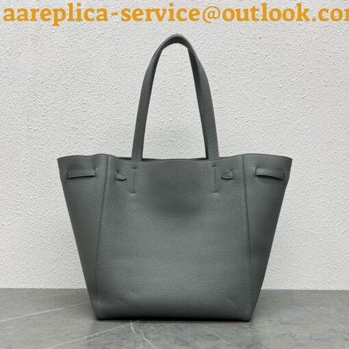 Replica Celine Small Cabas Phantom Bag In Grey Grained Calfskin