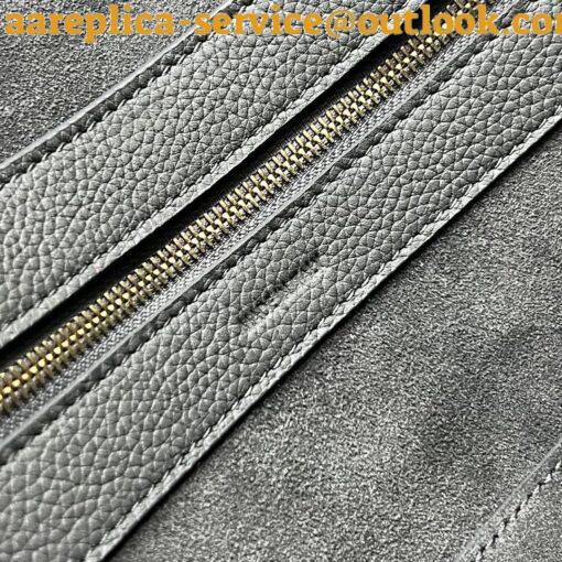 Replica Celine Small Cabas Phantom Bag In Grey Grained Calfskin 7