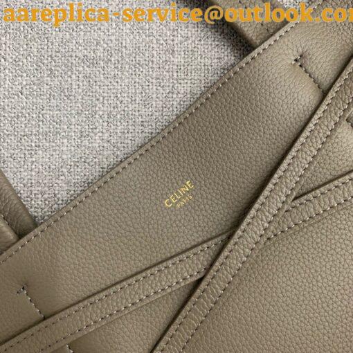 Replica Celine Small Cabas Phantom Bag In Taupe Grained Calfskin 19