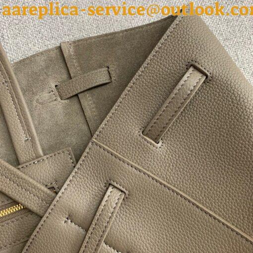 Replica Celine Small Cabas Phantom Bag In Taupe Grained Calfskin 10