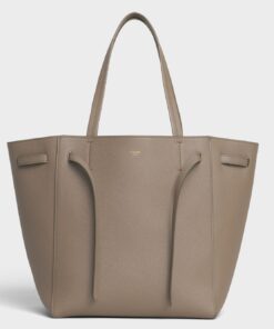 Replica Celine Small Cabas Phantom Bag In Taupe Grained Calfskin