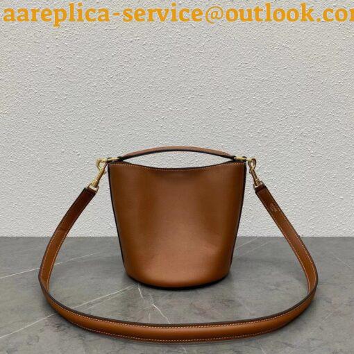 Replica Celine Teen Bucket 16 Bag In Brown Calfskin 4