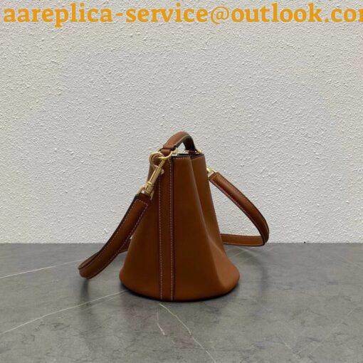 Replica Celine Teen Bucket 16 Bag In Brown Calfskin 9