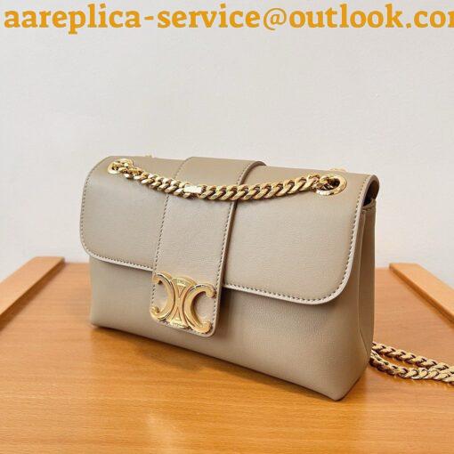 Replica Celine Teen Victoire Bag in Brown Sepia Calfskin 9