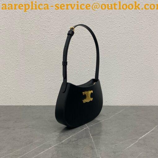 Replica Celine Tilly Medium Bag in Black Calfskin 11