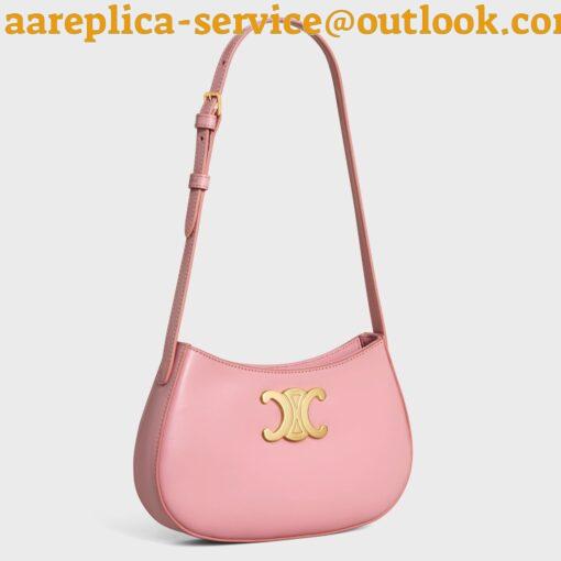 Replica Celine Tilly Medium Bag in Pink Calfskin