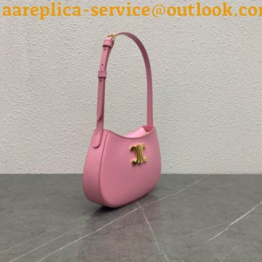 Replica Celine Tilly Medium Bag in Pink Calfskin 8