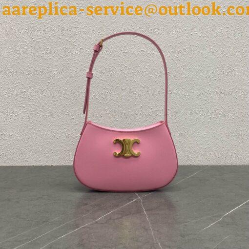 Replica Celine Tilly Medium Bag in Pink Calfskin 10