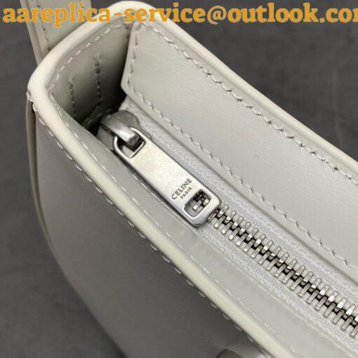 Replica Celine Tilly Medium Bag in White Calfskin 4