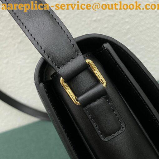 Replica Celine Triomphe Large Bag In Black Calfskin 12