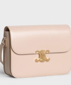 Replica Celine Triomphe Large Bag In Nude Calfskin