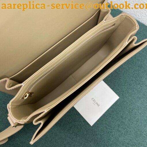 Replica Celine Triomphe Large Bag In Nude Calfskin 9