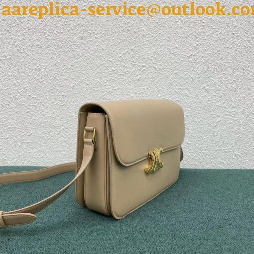 Replica Celine Triomphe Large Bag In Nude Calfskin 13