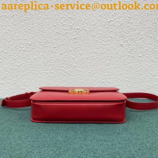 Replica Celine Triomphe Large Bag In Red Calfskin 3