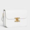 Replica Celine Triomphe Large Bag In Textile and Calfskin 10