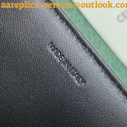 Replica Celine Triomphe Medium Bag In Black Smooth Calfskin 13