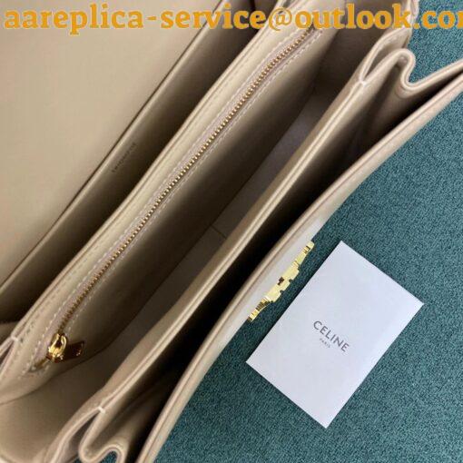 Replica Celine Triomphe Medium Bag In Nude Smooth Calfskin 8