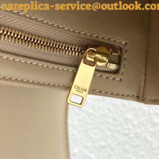 Replica Celine Triomphe Medium Bag In Nude Smooth Calfskin 9