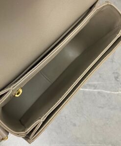 Replica Celine Triomphe Teen Bag In Grey Leather 2