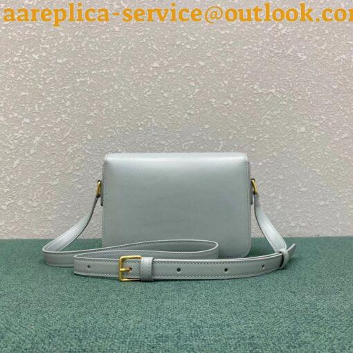 Replica Celine Triomphe Teen Bag In Mineral Leather 3