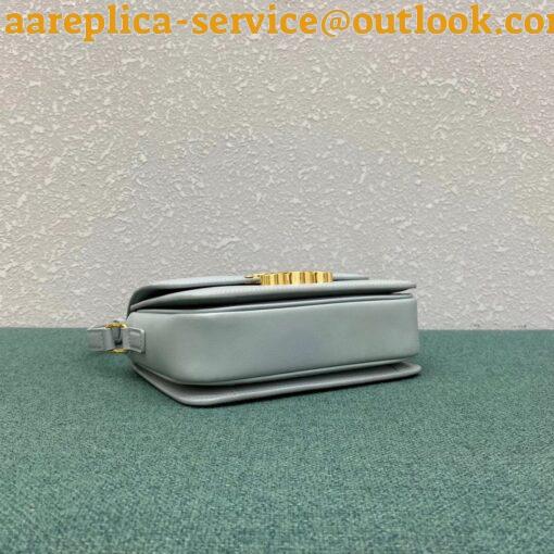 Replica Celine Triomphe Teen Bag In Mineral Leather 4