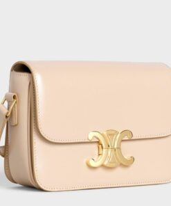 Replica Celine Triomphe Teen Bag In Nude Leather