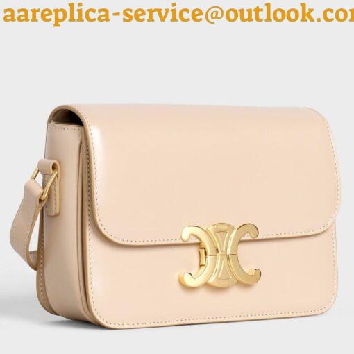 Replica Celine Triomphe Teen Bag In Nude Leather