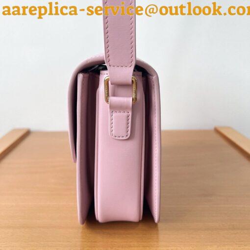 Replica Celine Triomphe Teen Bag In Pink Leather 3