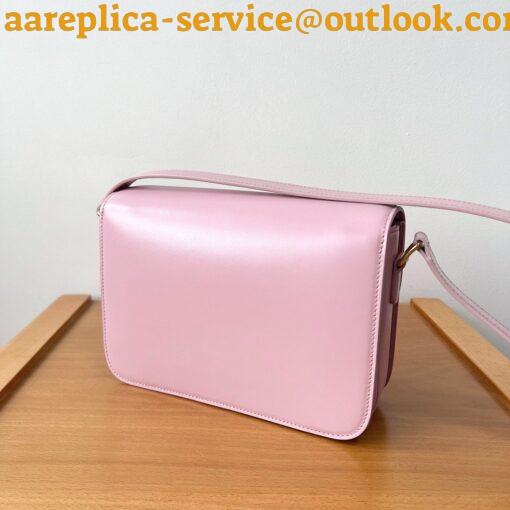 Replica Celine Triomphe Teen Bag In Pink Leather 11