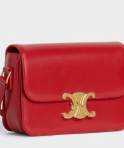 Replica Celine Triomphe Teen Bag In Red Leather 2