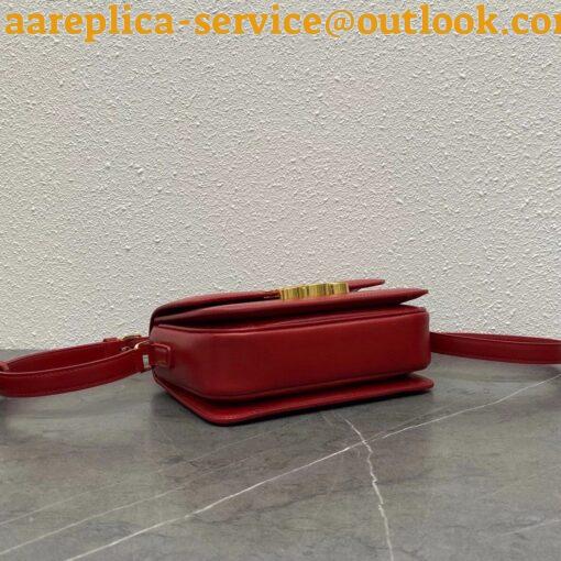 Replica Celine Triomphe Teen Bag In Red Leather 11