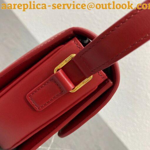 Replica Celine Triomphe Teen Bag In Red Leather 15