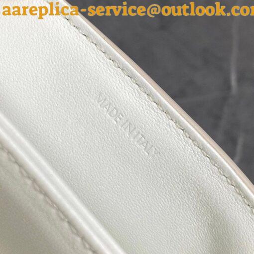 Replica Celine Triomphe Teen Bag In White Leather 9