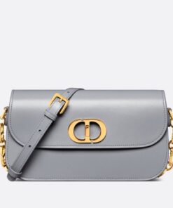 Replica Dior 30 Montaigne Avenue Bag In Grey Box Calfskin