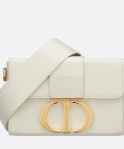 Replica Dior 30 Montaigne Medium Bag In White Box Calfskin 2