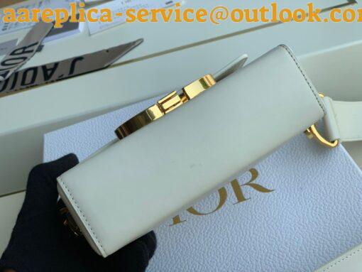 Replica Dior 30 Montaigne Medium Bag In White Box Calfskin 5