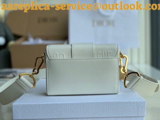 Replica Dior 30 Montaigne Medium Bag In White Box Calfskin 9