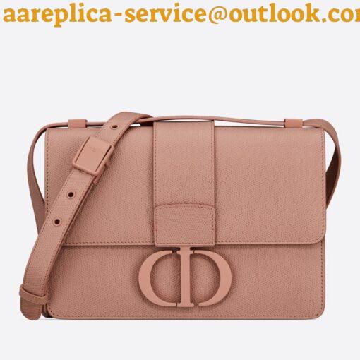 Replica Dior 30 Montaigne Medium Bag In Poudre Ultramatte Grained Calfskin