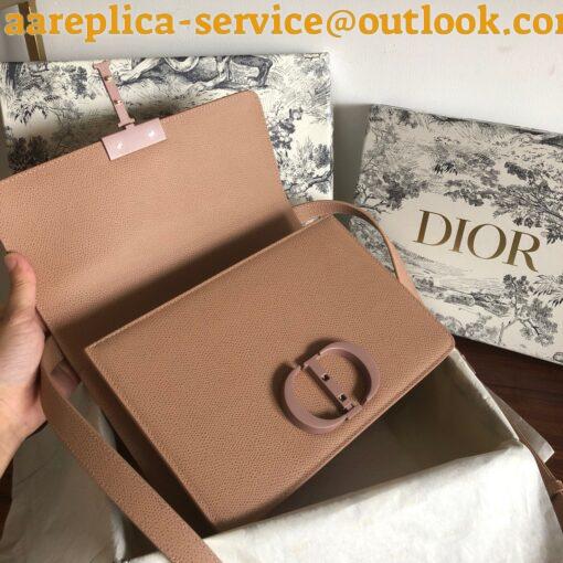 Replica Dior 30 Montaigne Medium Bag In Poudre Ultramatte Grained Calfskin 10